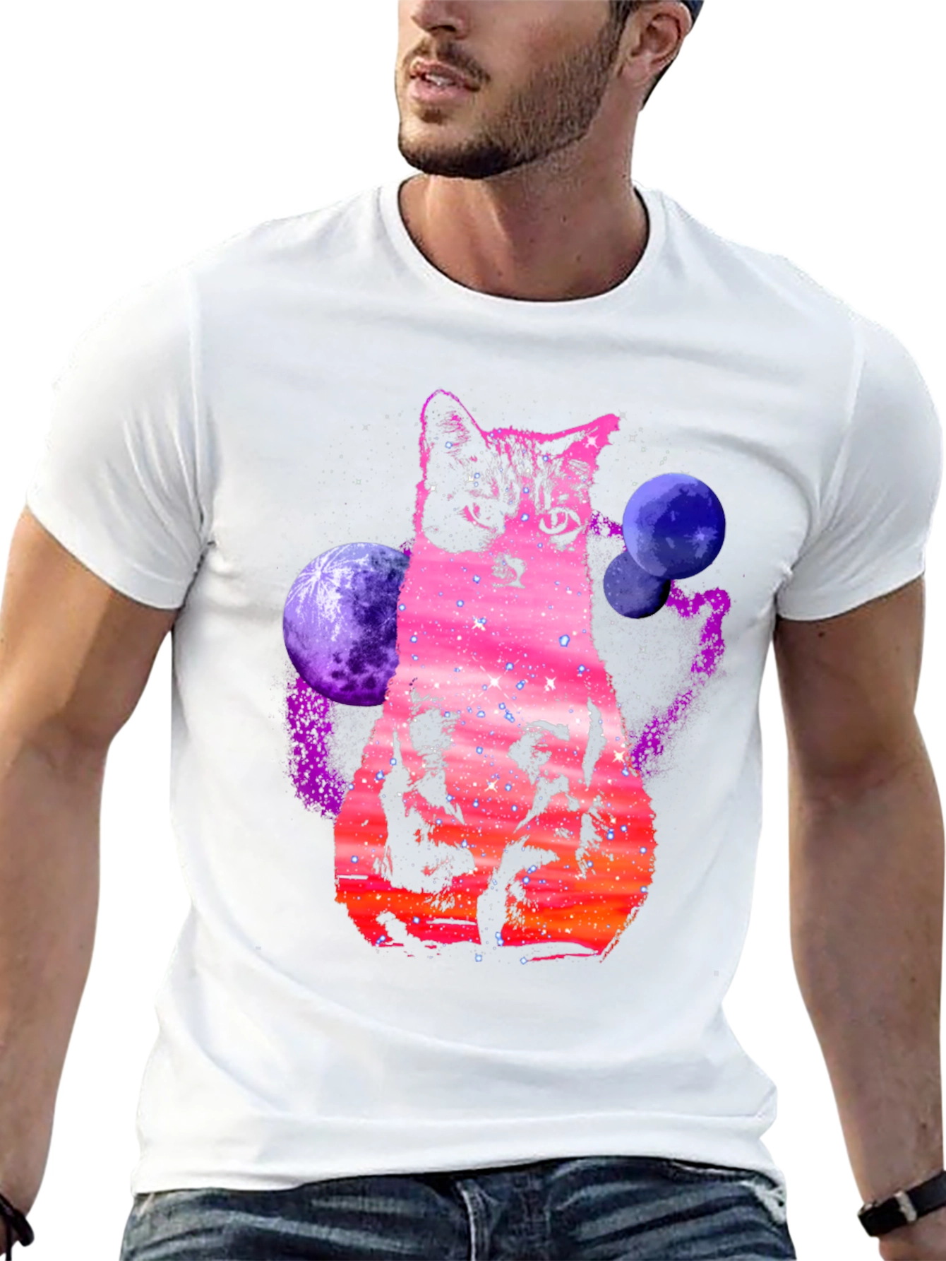 Galaxy Cat T-Shirt - Space Kitten Tee