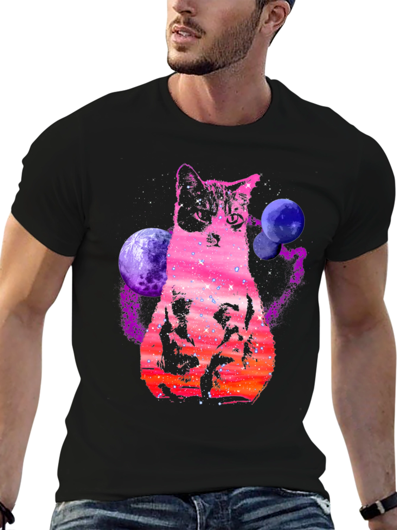 Galaxy Cat T-Shirt - Space Kitten Tee