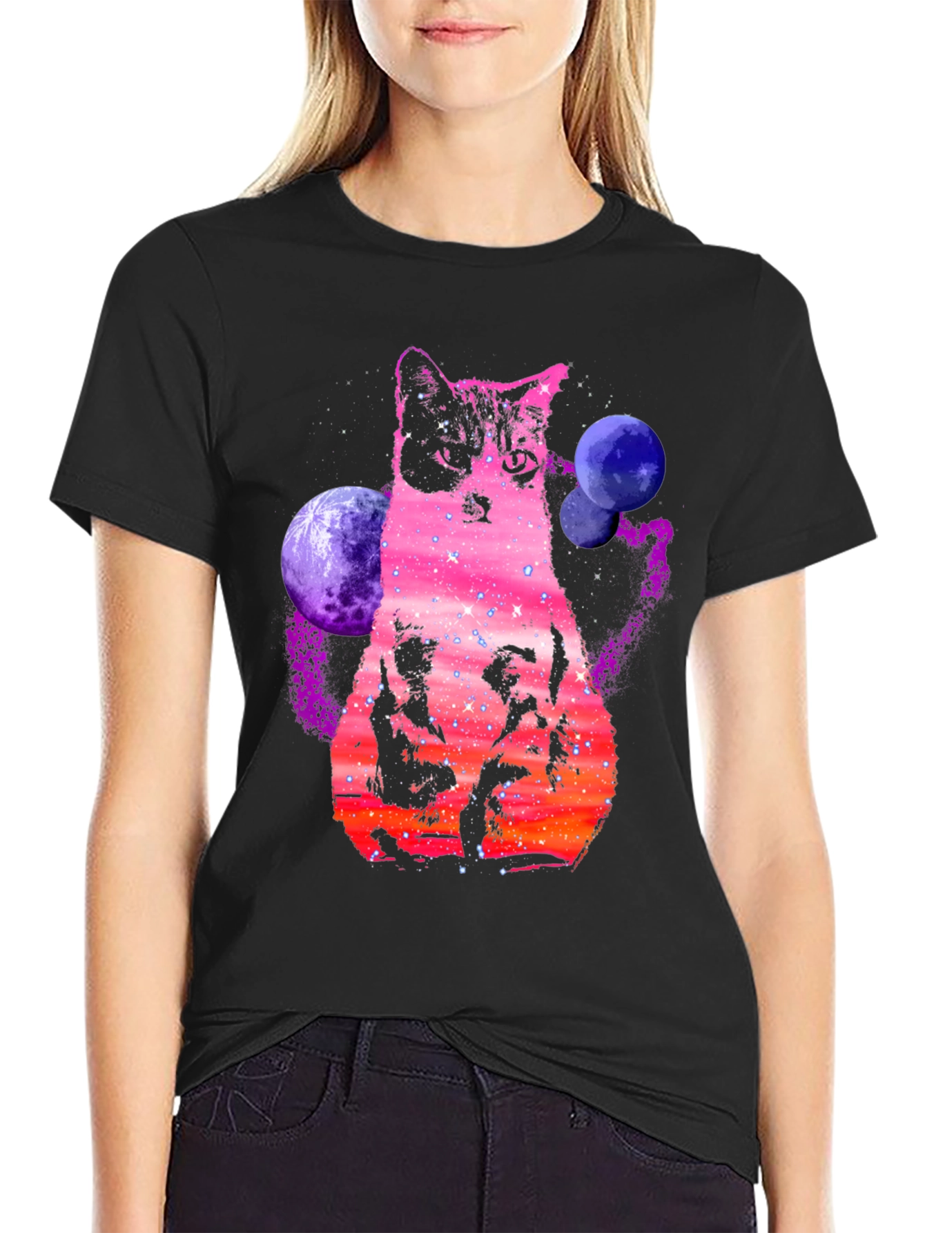 Galaxy Cat T-Shirt - Space Kitten Tee
