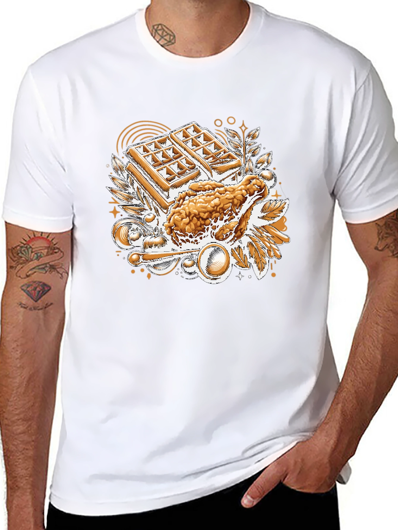 Chicken & Waffles Graphic Tee
