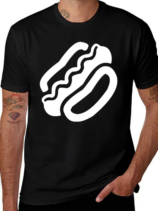 Hot Dog Graphic T-Shirt - Unisex Black Tee