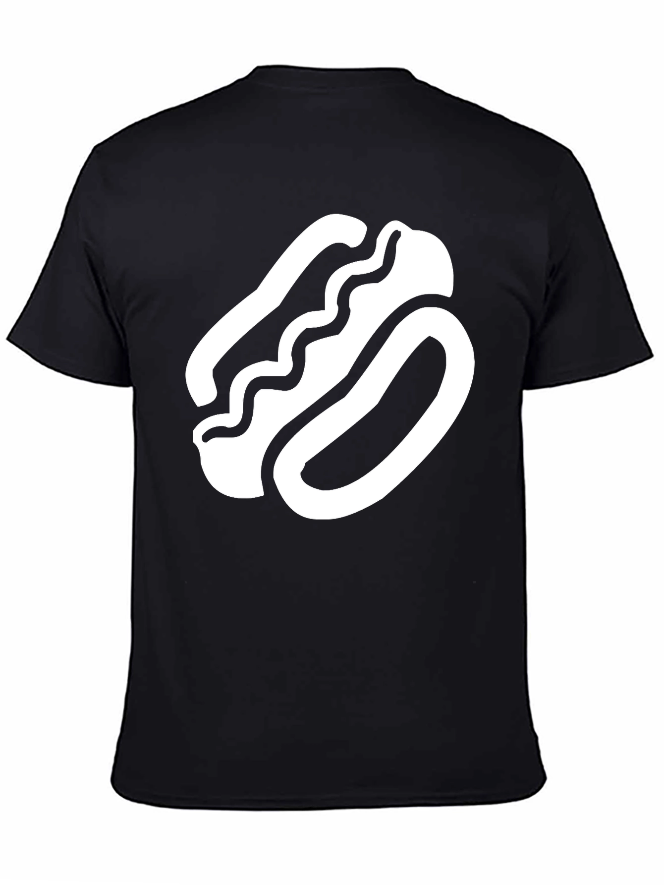 Hot Dog Graphic T-Shirt - Unisex Black Tee