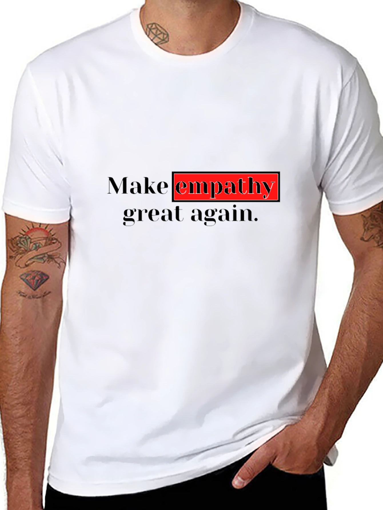 Make Empathy Great Again Black T-Shirt
