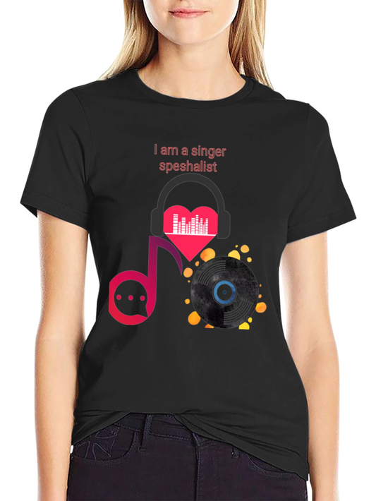 Singer Specialist Graphic Tee - Music Lover T-Shirt