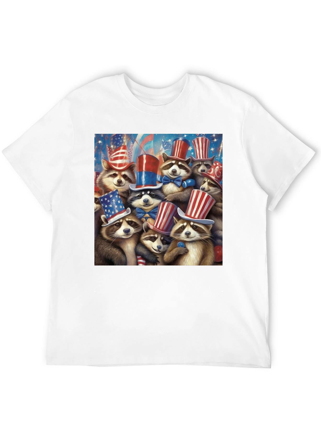 Patriotic Raccoons T-Shirt 4th July Celebration