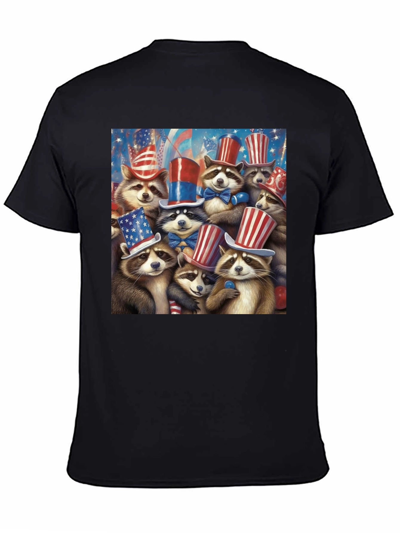 Patriotic Raccoons T-Shirt 4th July Celebration