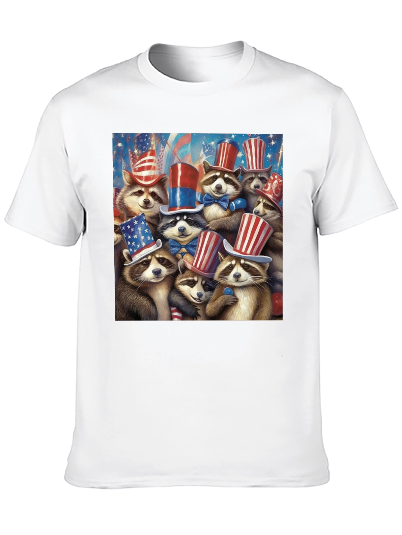 Patriotic Raccoons T-Shirt 4th July Celebration