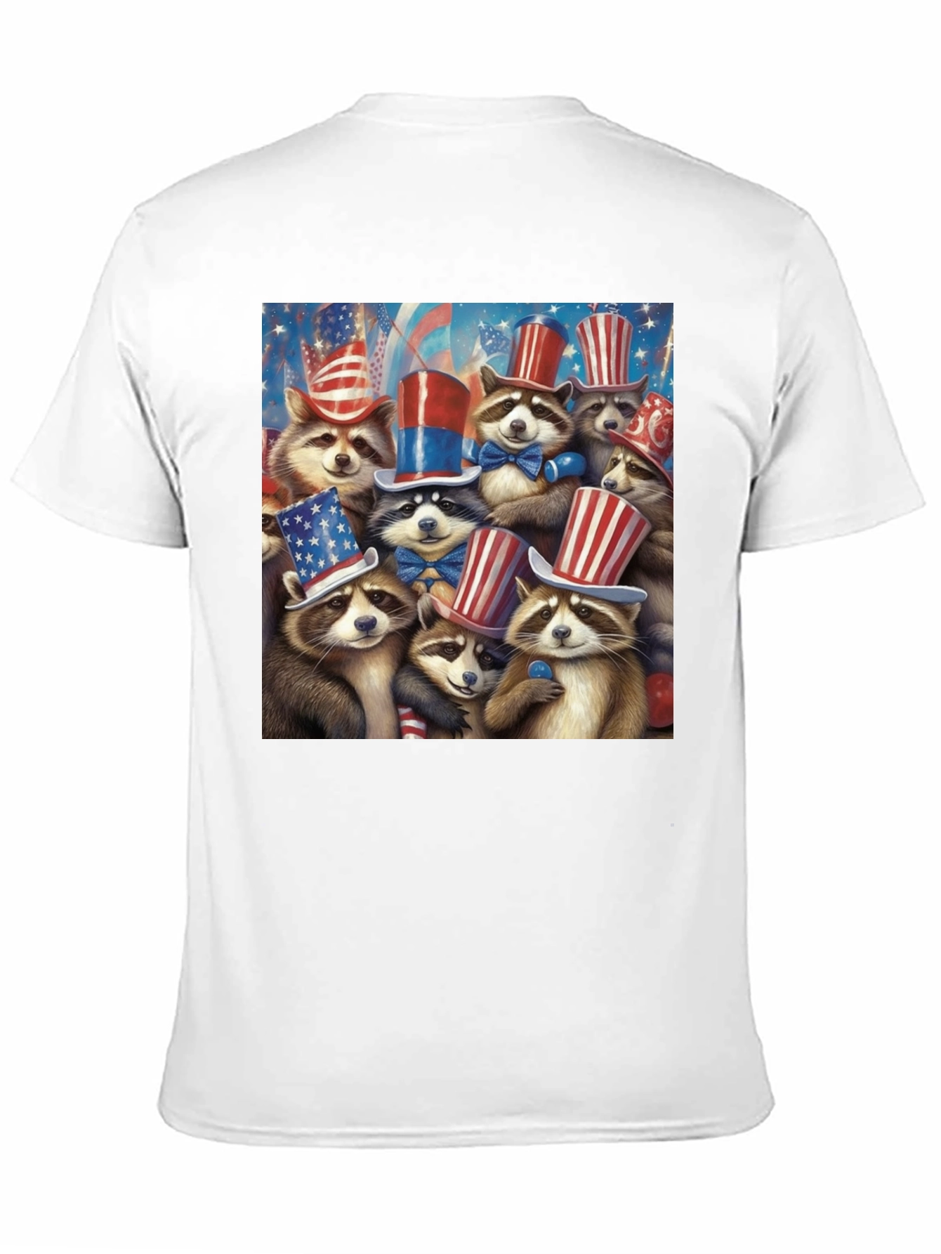 Patriotic Raccoons T-Shirt 4th July Celebration
