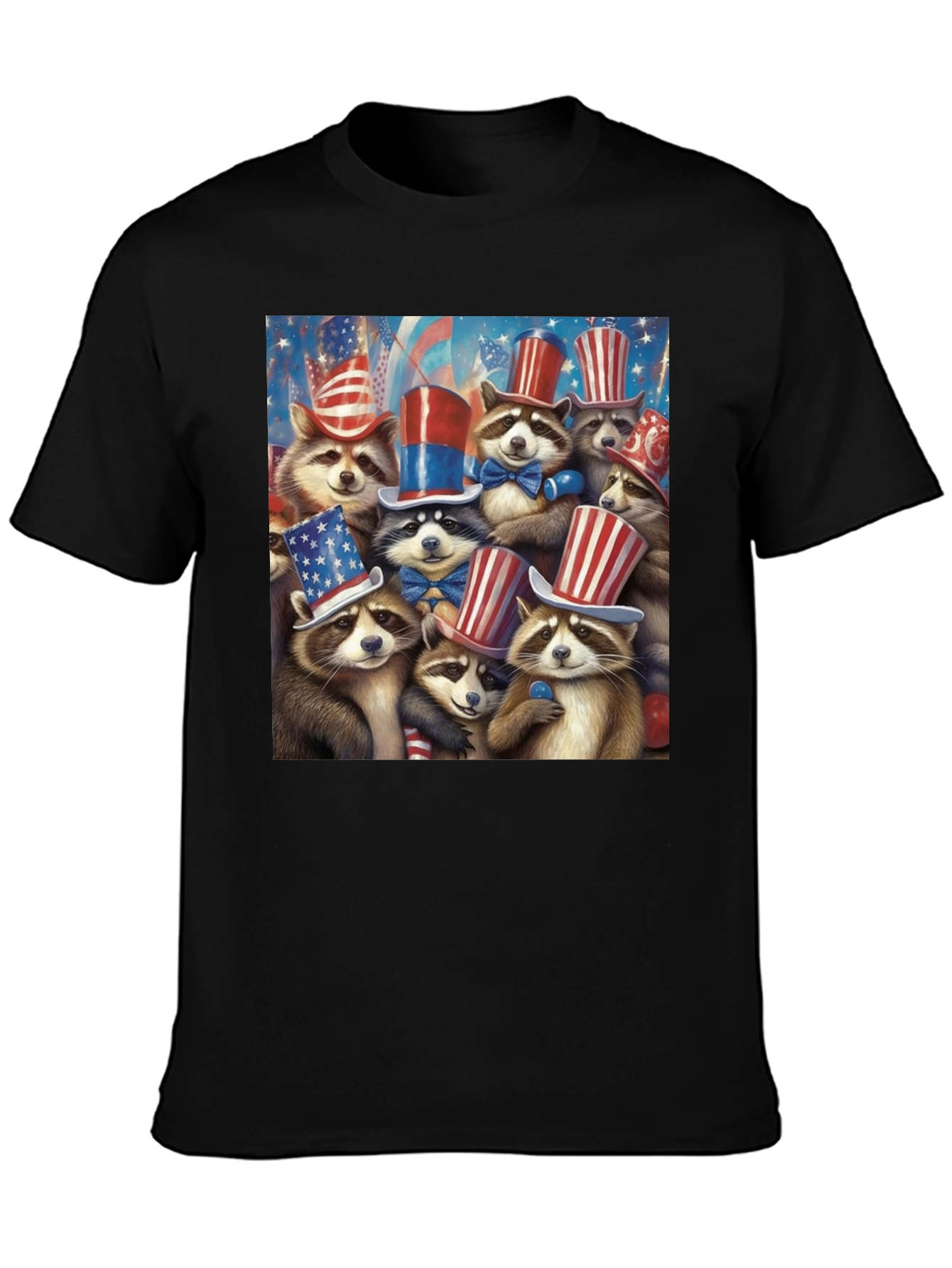 Patriotic Raccoons T-Shirt 4th July Celebration