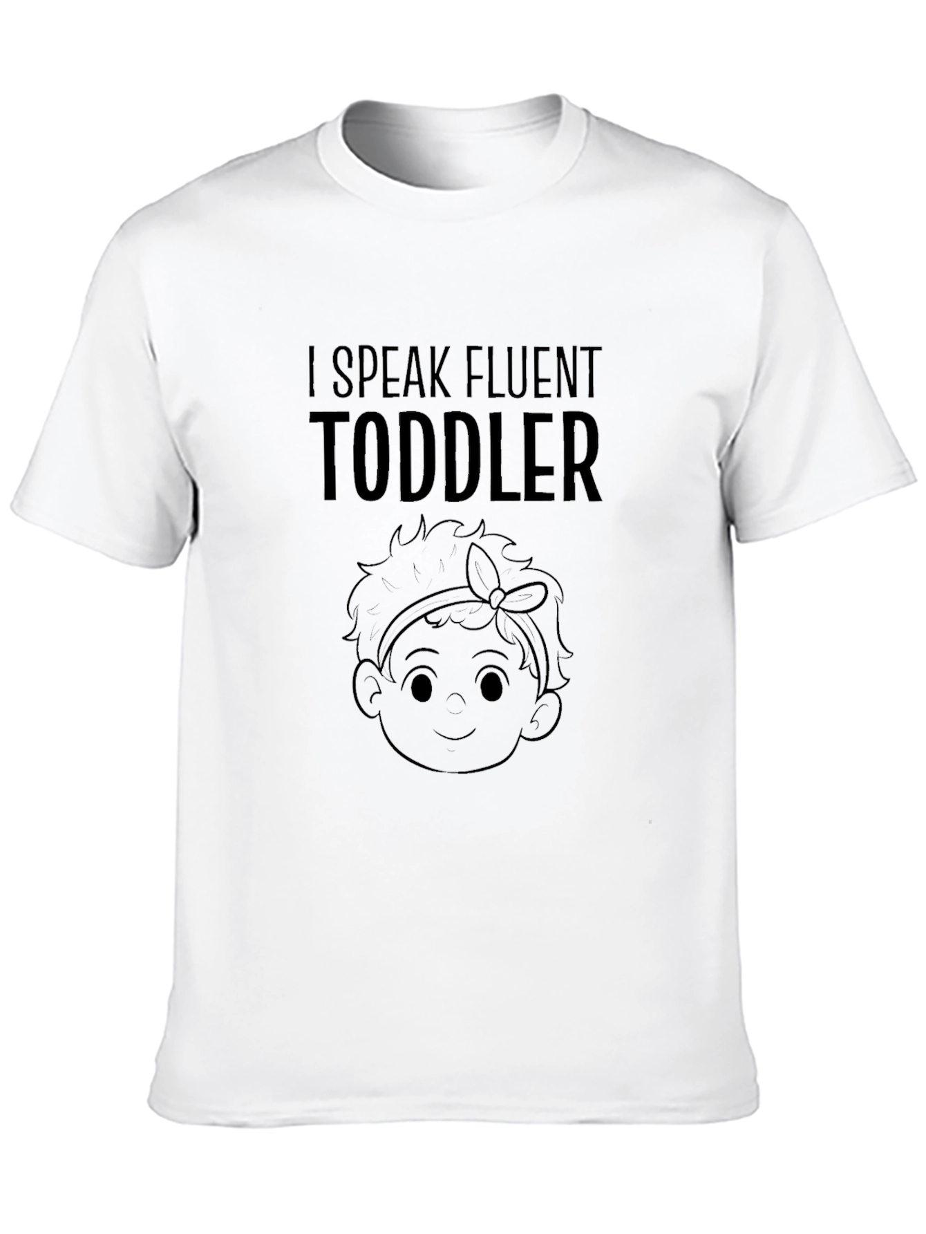 I Speak Fluent Toddler Black T-Shirt