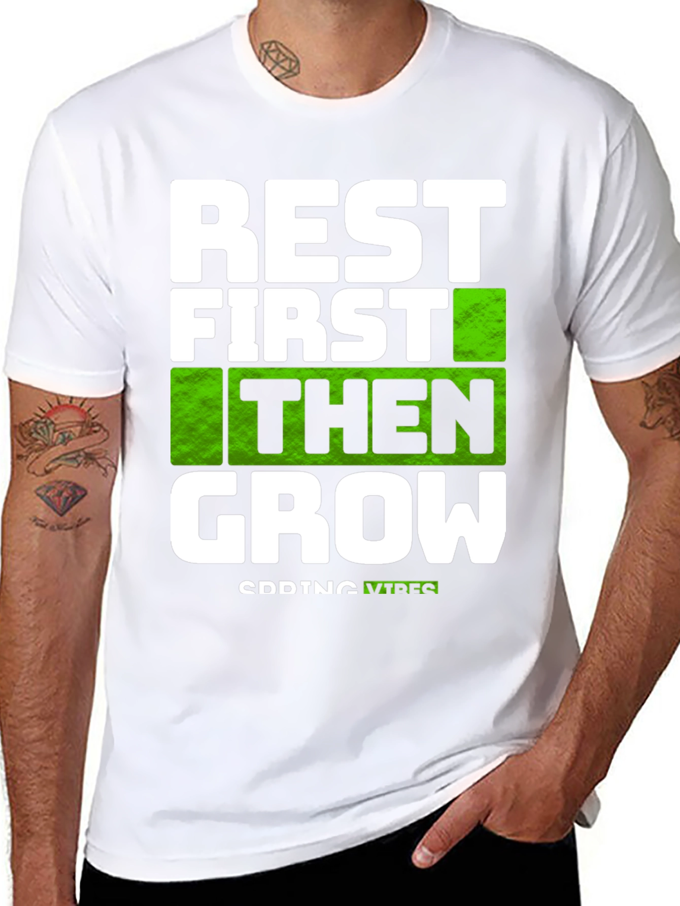 Rest First Then Grow - Graphic Tee