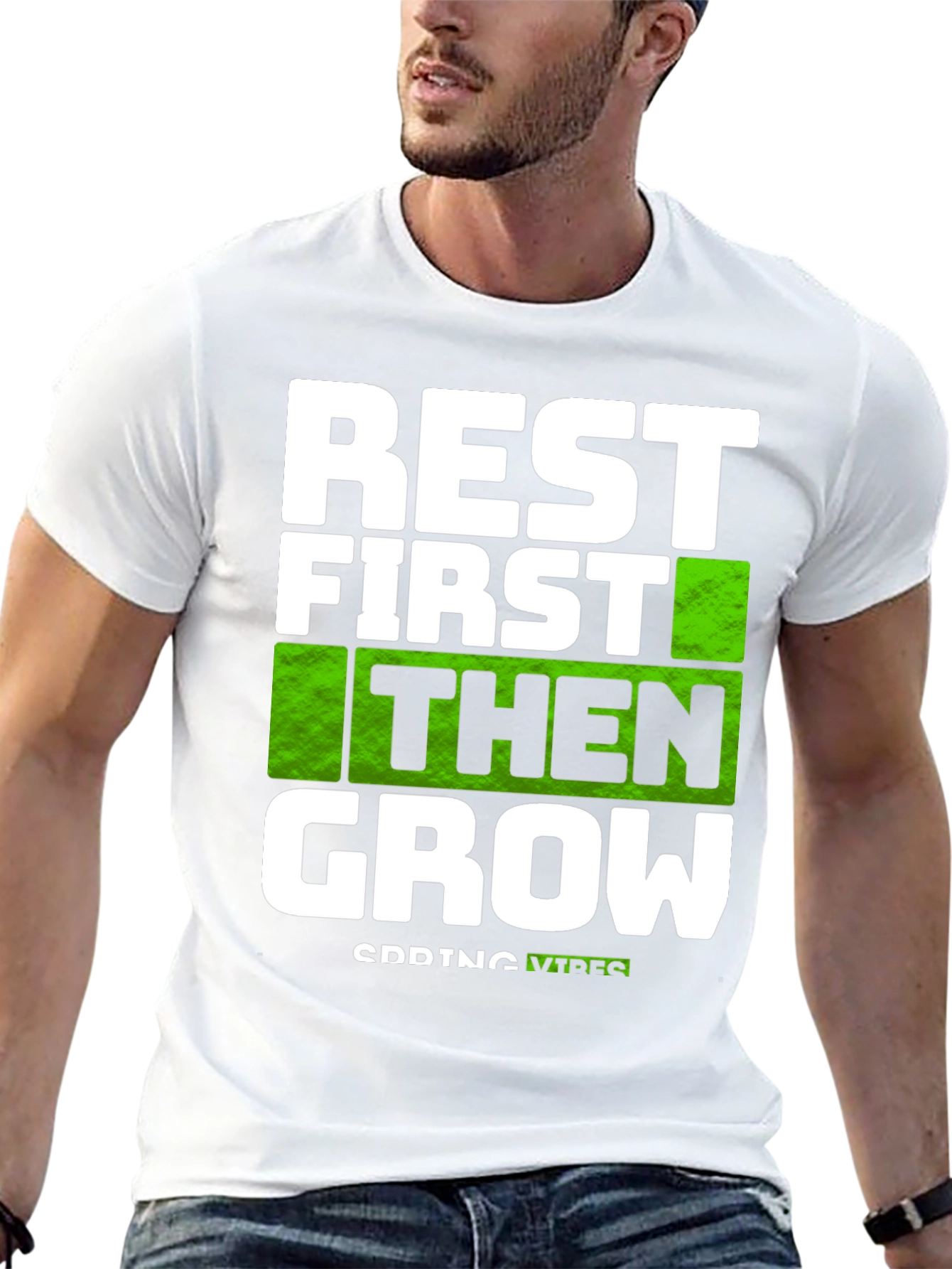 Rest First Then Grow - Graphic Tee