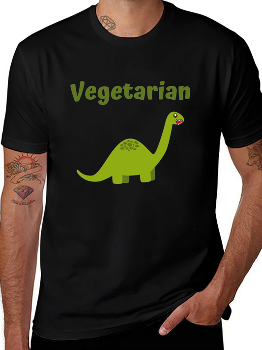 Vegetarian Dinosaur Graphic T-Shirt