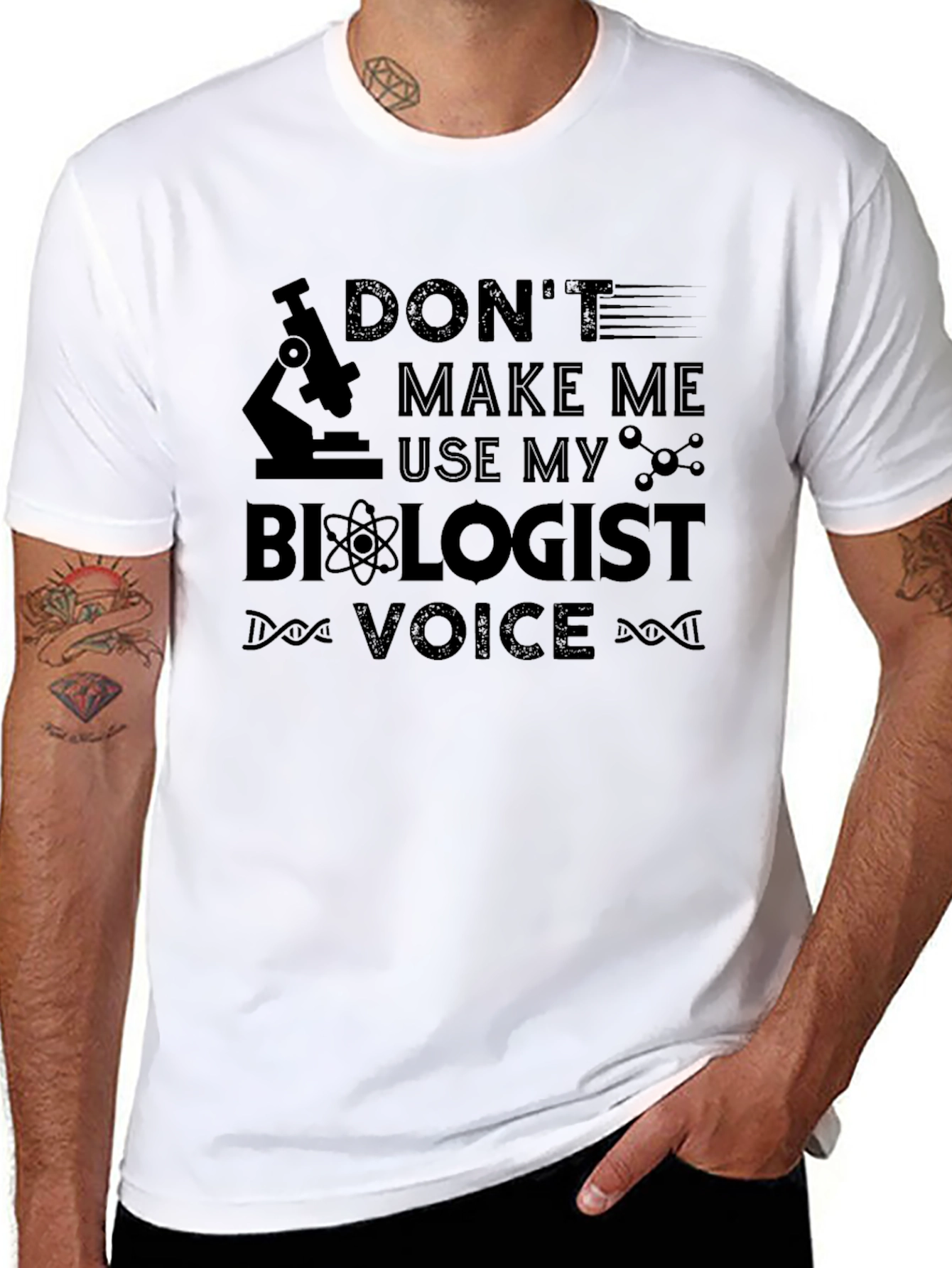 Biologist Voice T-Shirt - Funny Science Tee