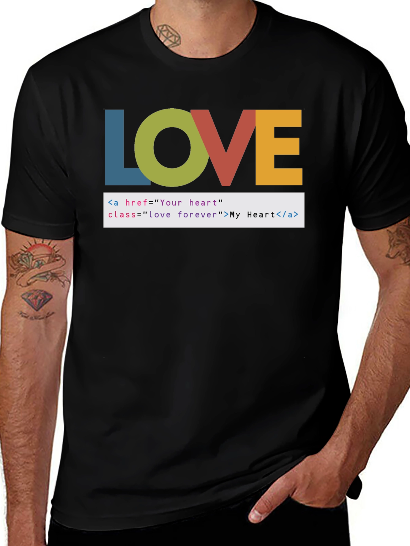 Coding Love T-Shirt - HTML Heart