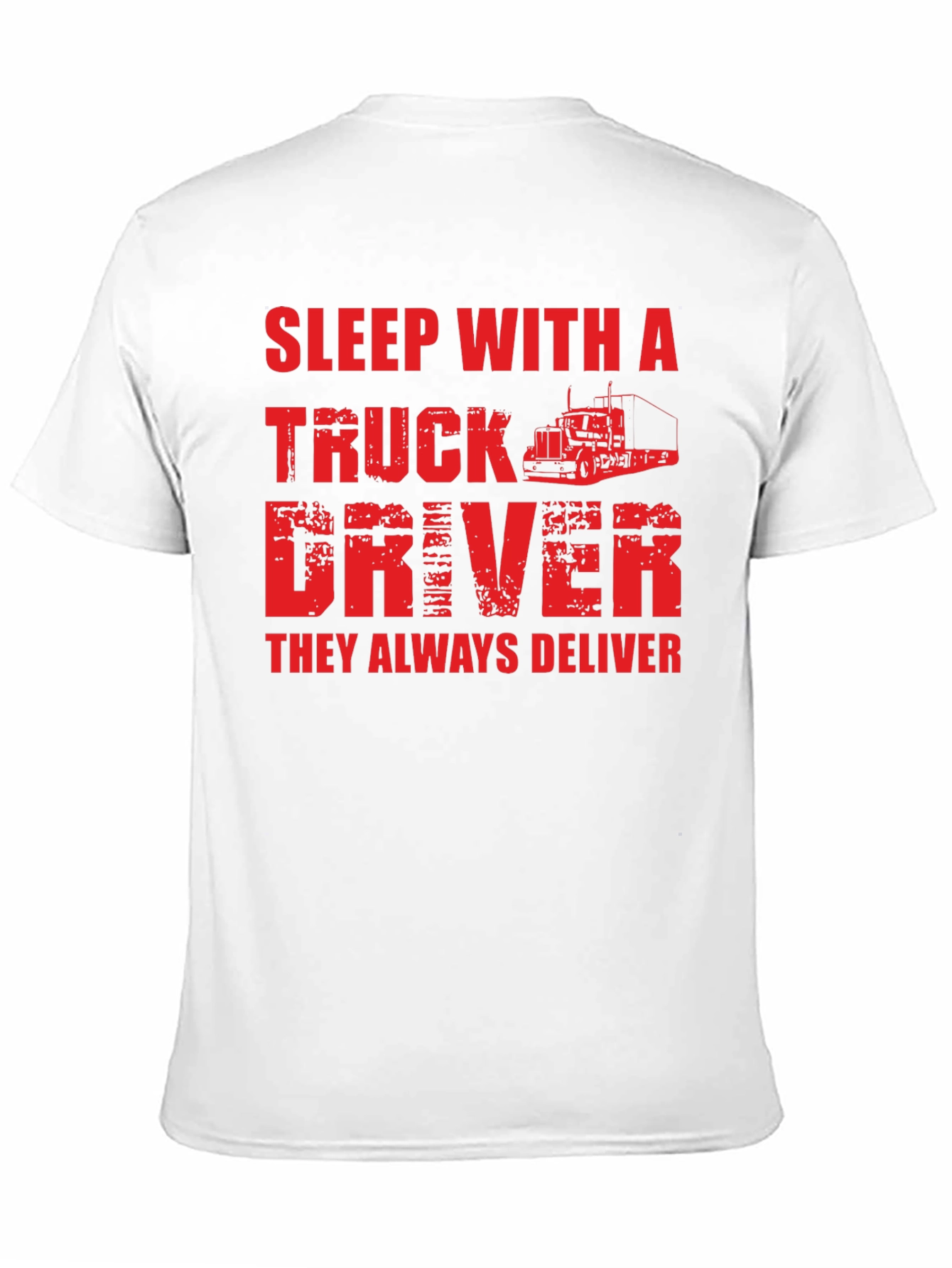 Sleep With A Truck Driver Black T-Shirt