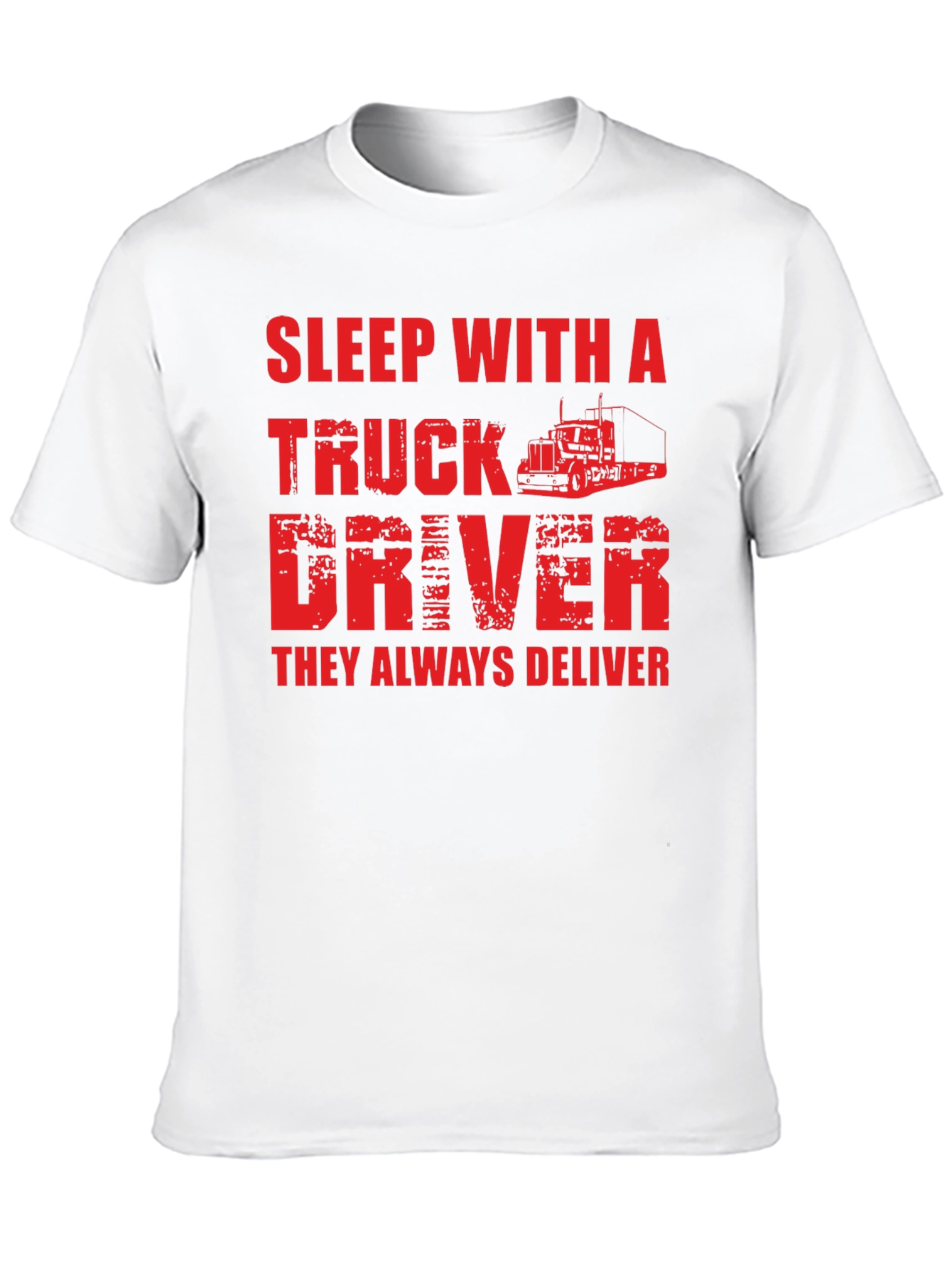 Sleep With A Truck Driver Black T-Shirt