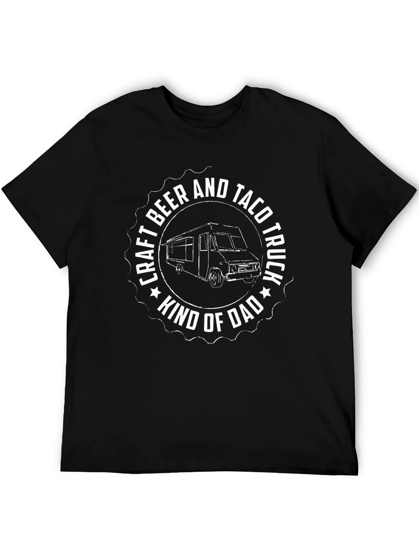 Craft Beer & Taco Truck Dad Graphic T-Shirt