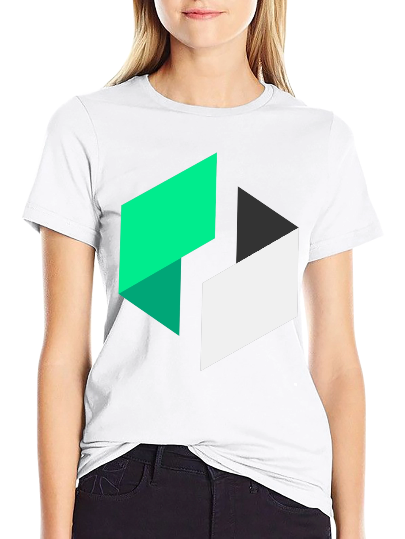 Geometric Graphic Tee - Modern Design