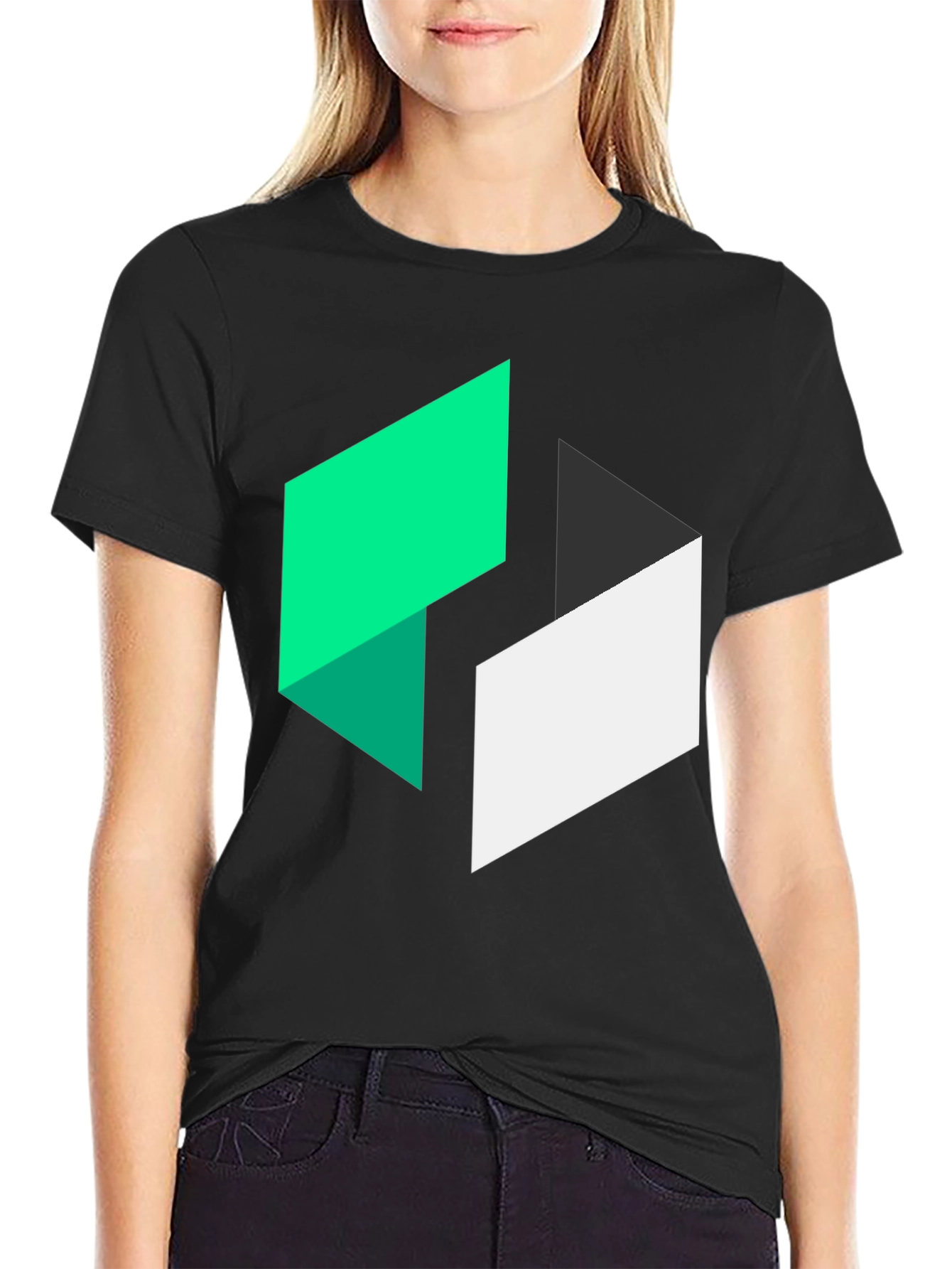Geometric Graphic Tee - Modern Design