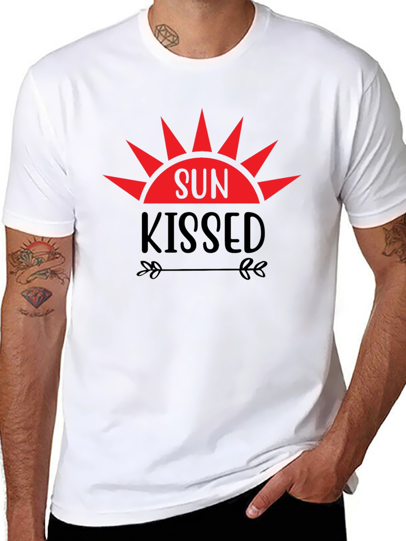 Sun Kissed Graphic T-Shirt - Black Tee