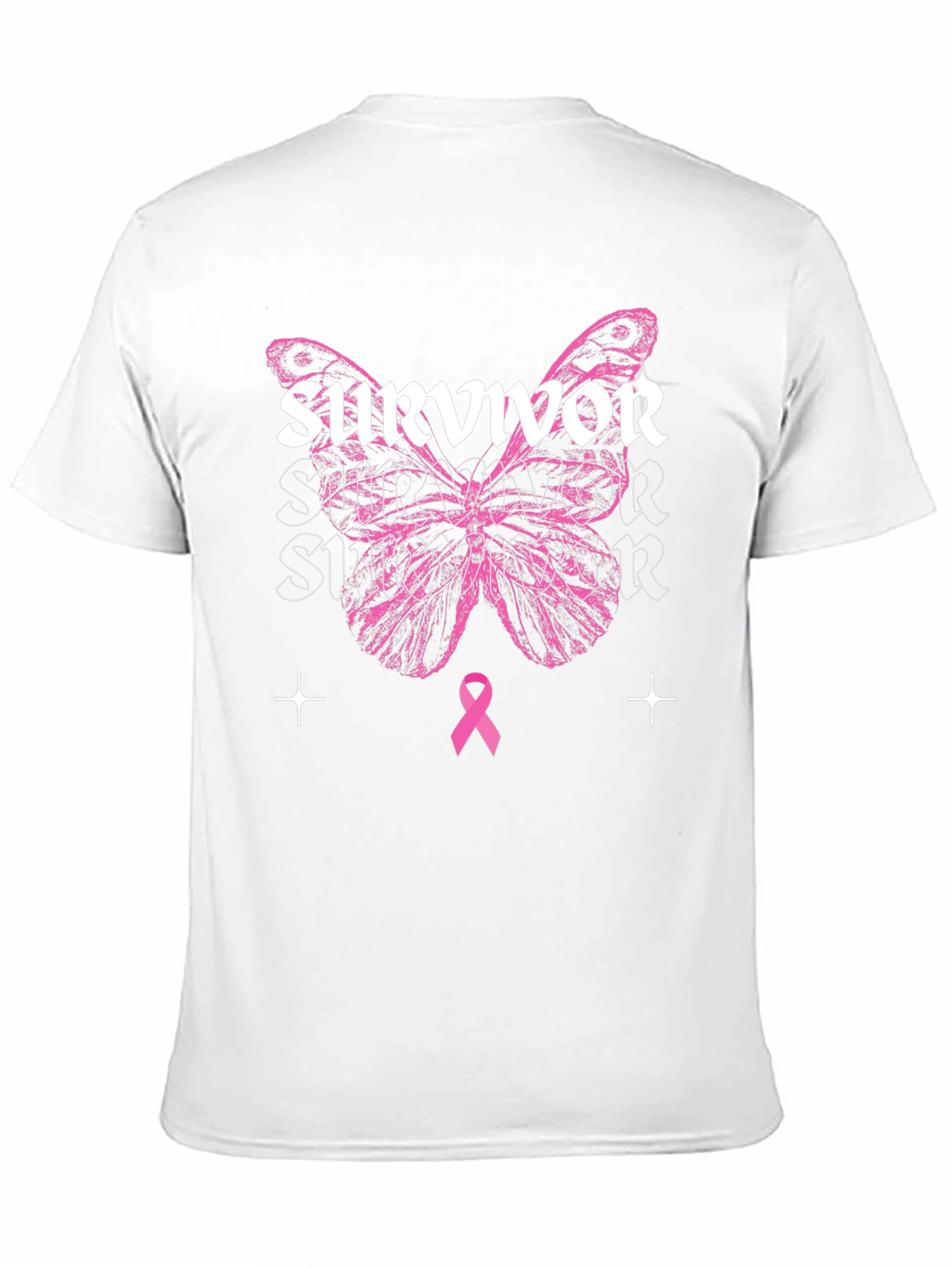Breast Cancer Awareness Survivor Butterfly T-Shirt