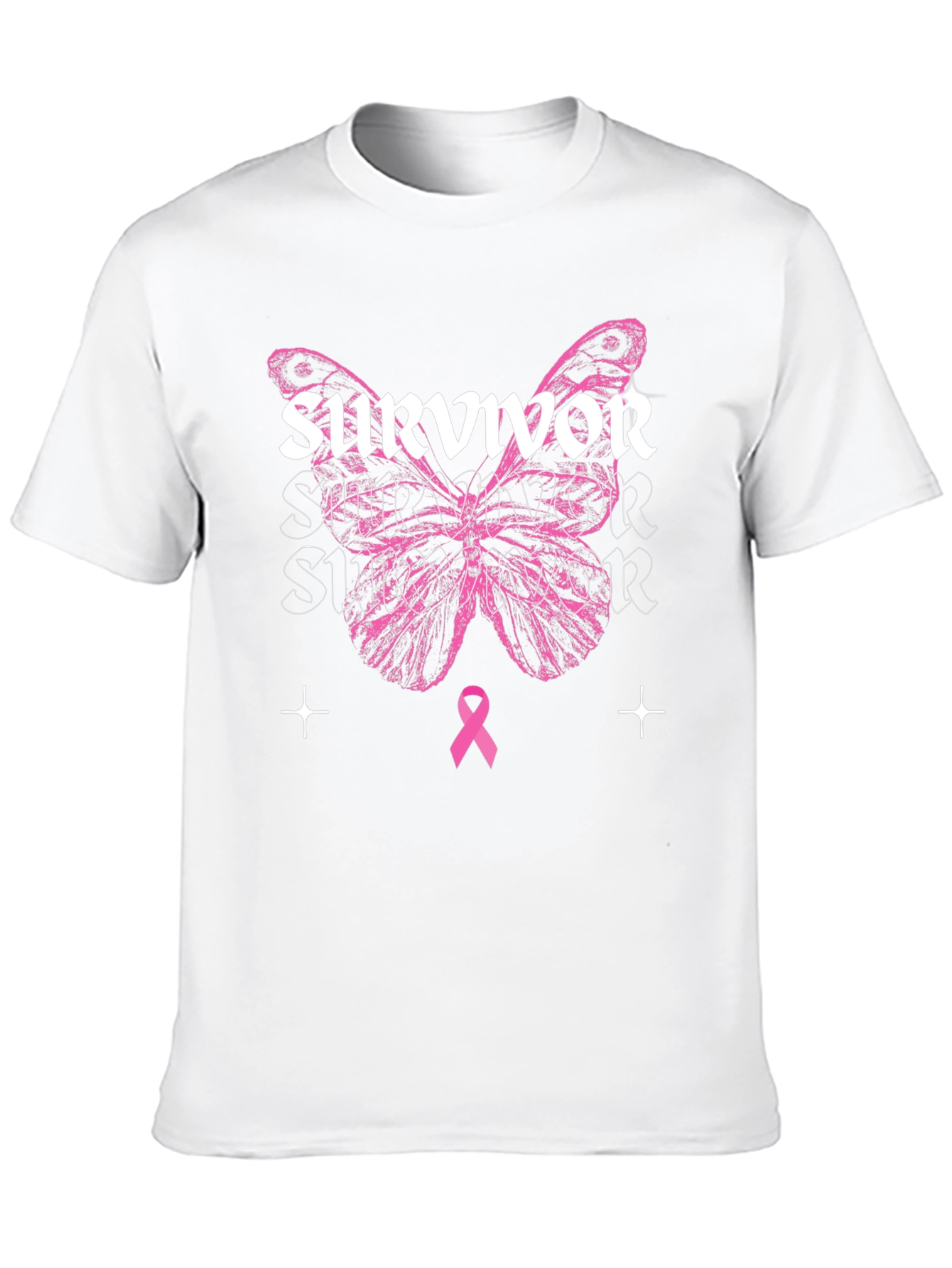 Breast Cancer Awareness Survivor Butterfly T-Shirt