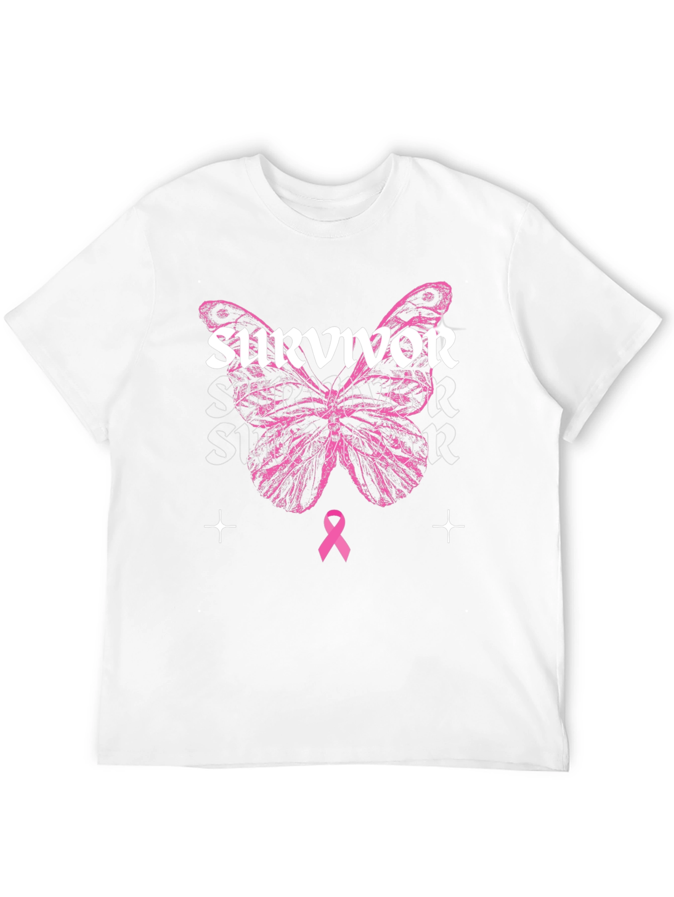 Breast Cancer Awareness Survivor Butterfly T-Shirt