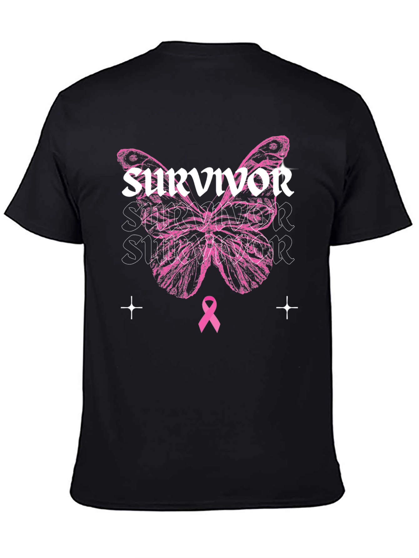 Breast Cancer Awareness Survivor Butterfly T-Shirt