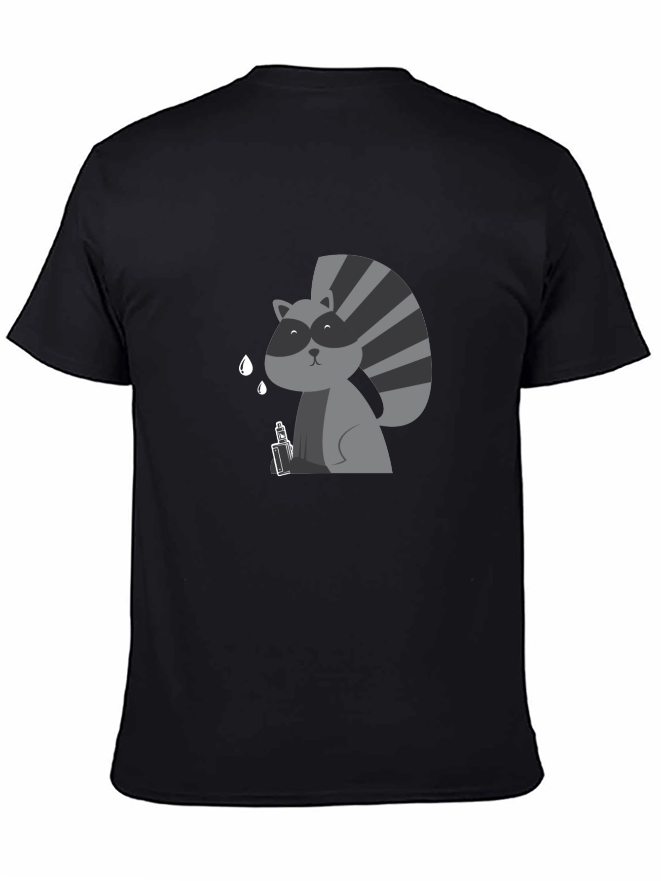 Raccoon Vaping Funny T-Shirt
