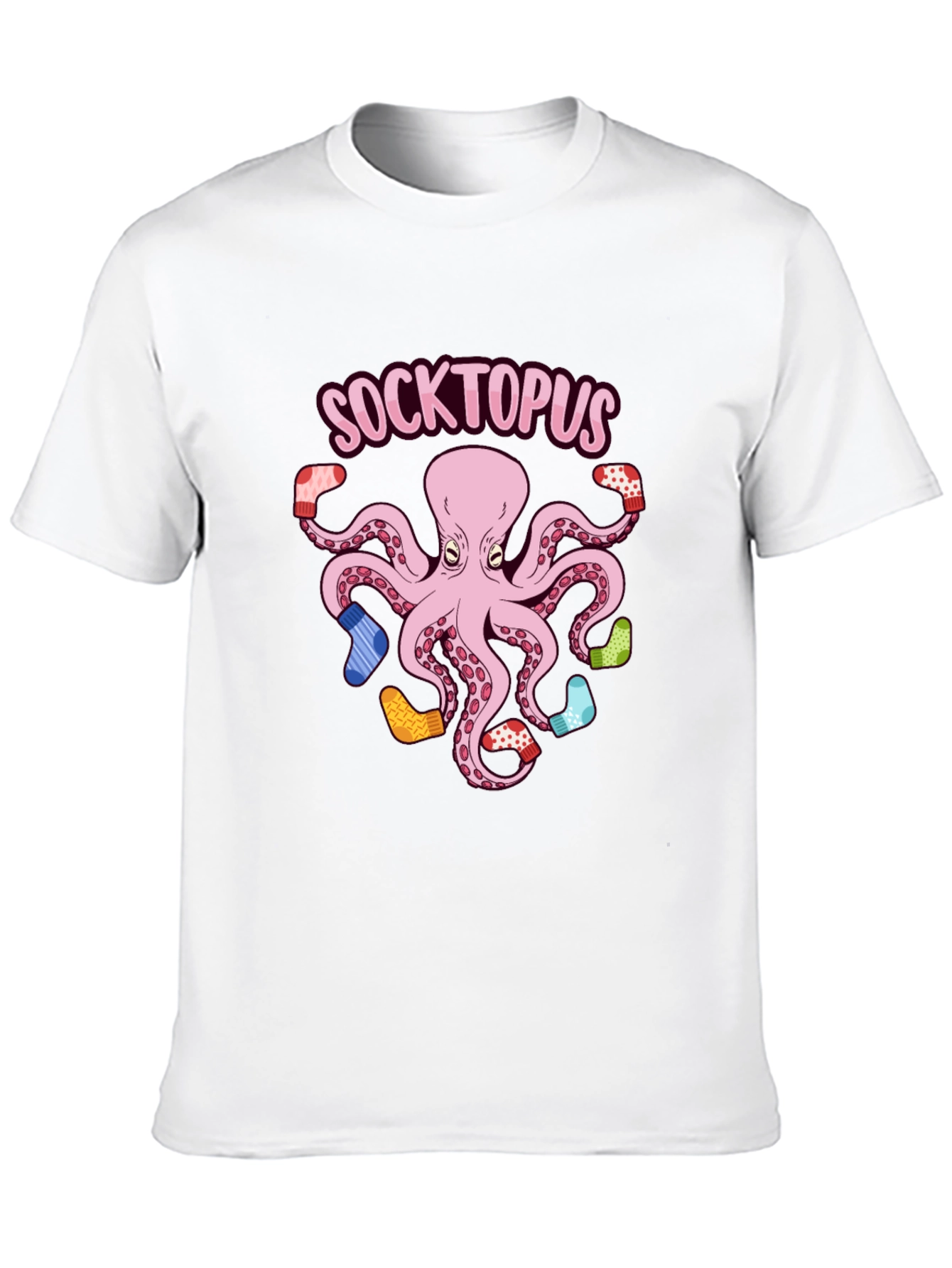 Socktopus Graphic T-Shirt - Funny Octopus Tee