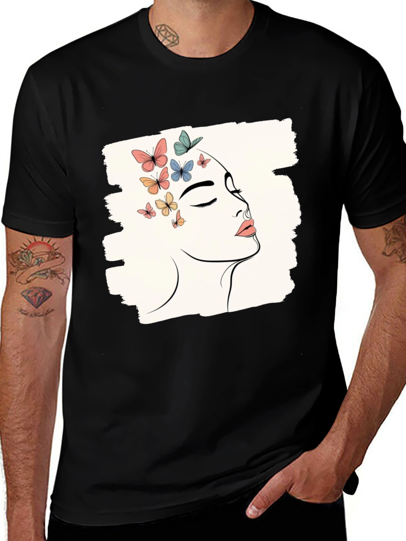 Butterfly Mind T-Shirt - Artistic Graphic Tee