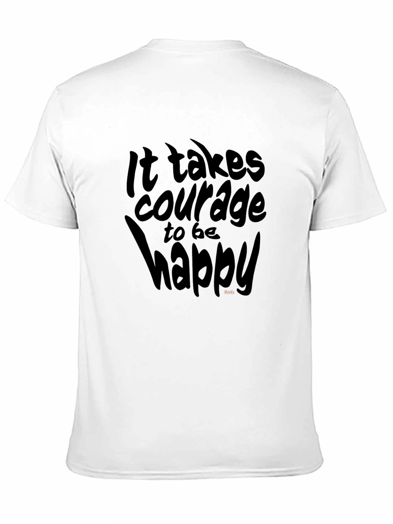 Courage to be Happy Black Graphic Tee