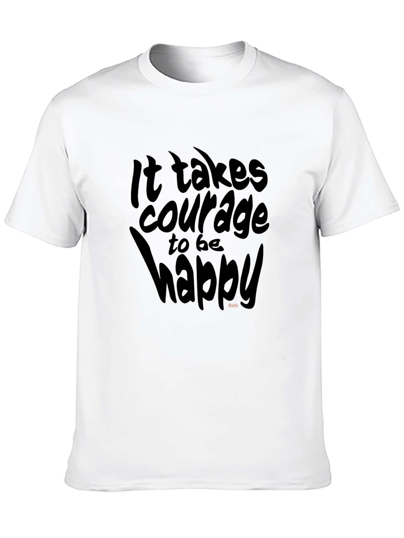 Courage to be Happy Black Graphic Tee