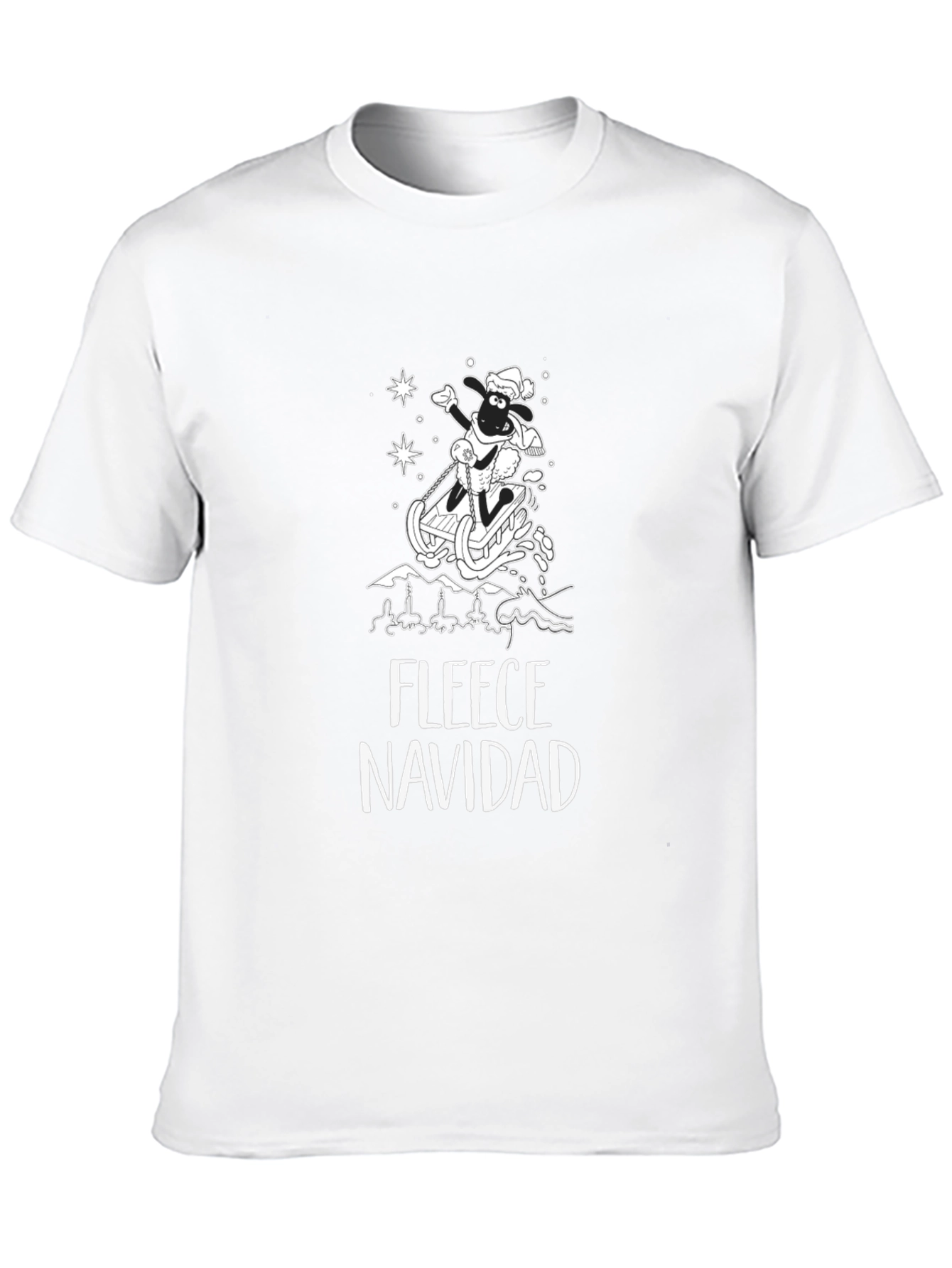 Fleece Navidad Sheep T-Shirt