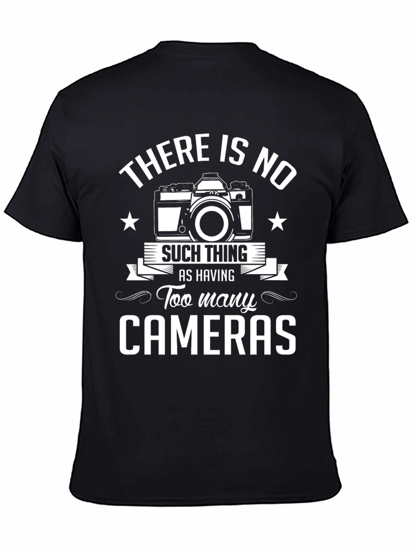 Funny Photography T-Shirt - Too Many Cameras