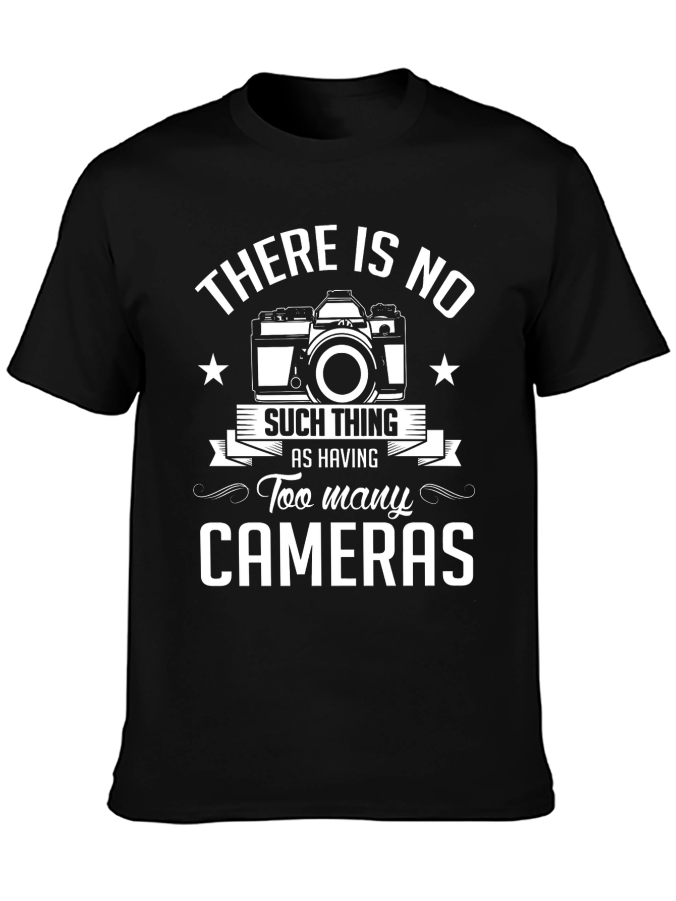 Funny Photography T-Shirt - Too Many Cameras