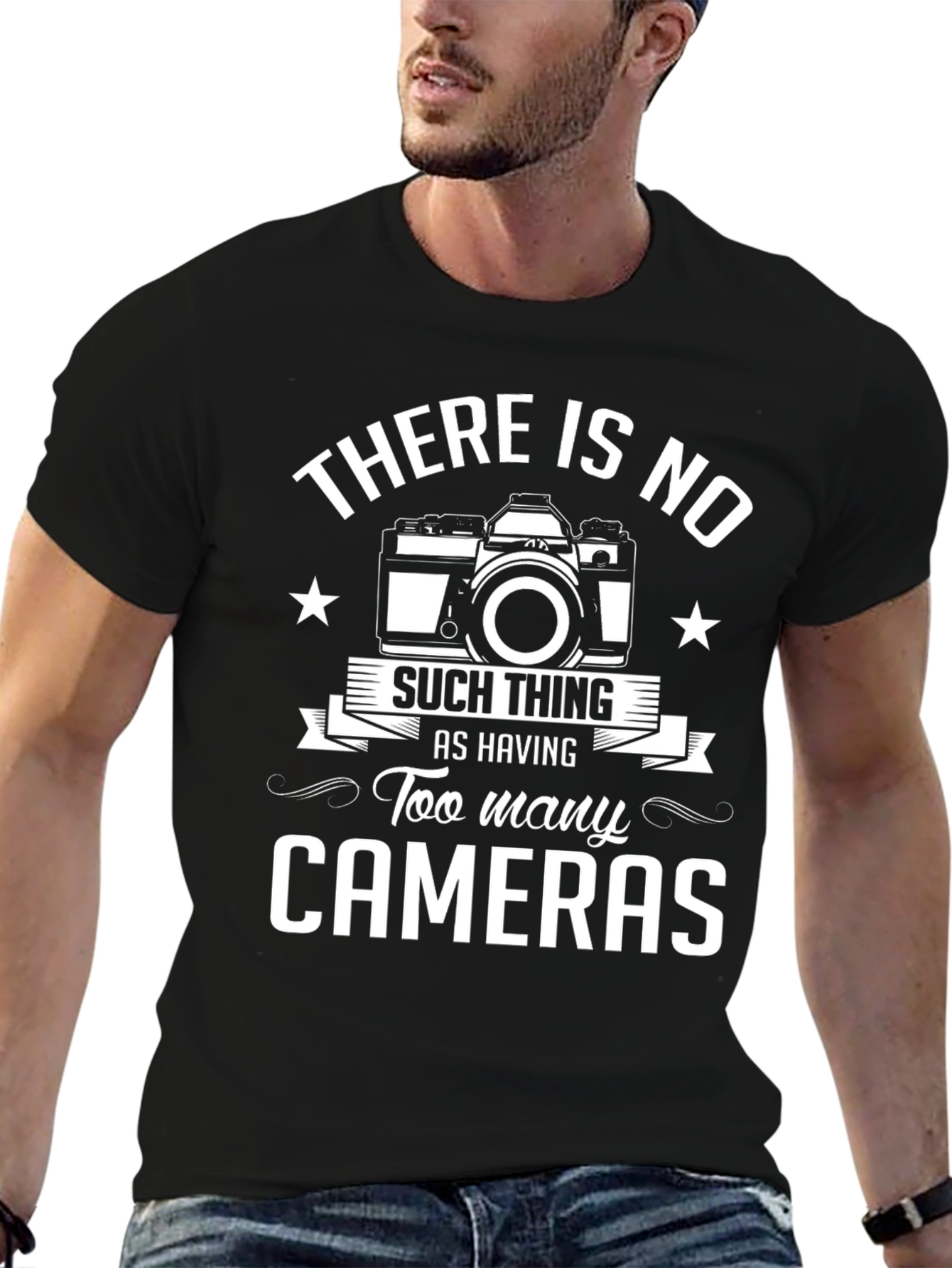 Funny Photography T-Shirt - Too Many Cameras