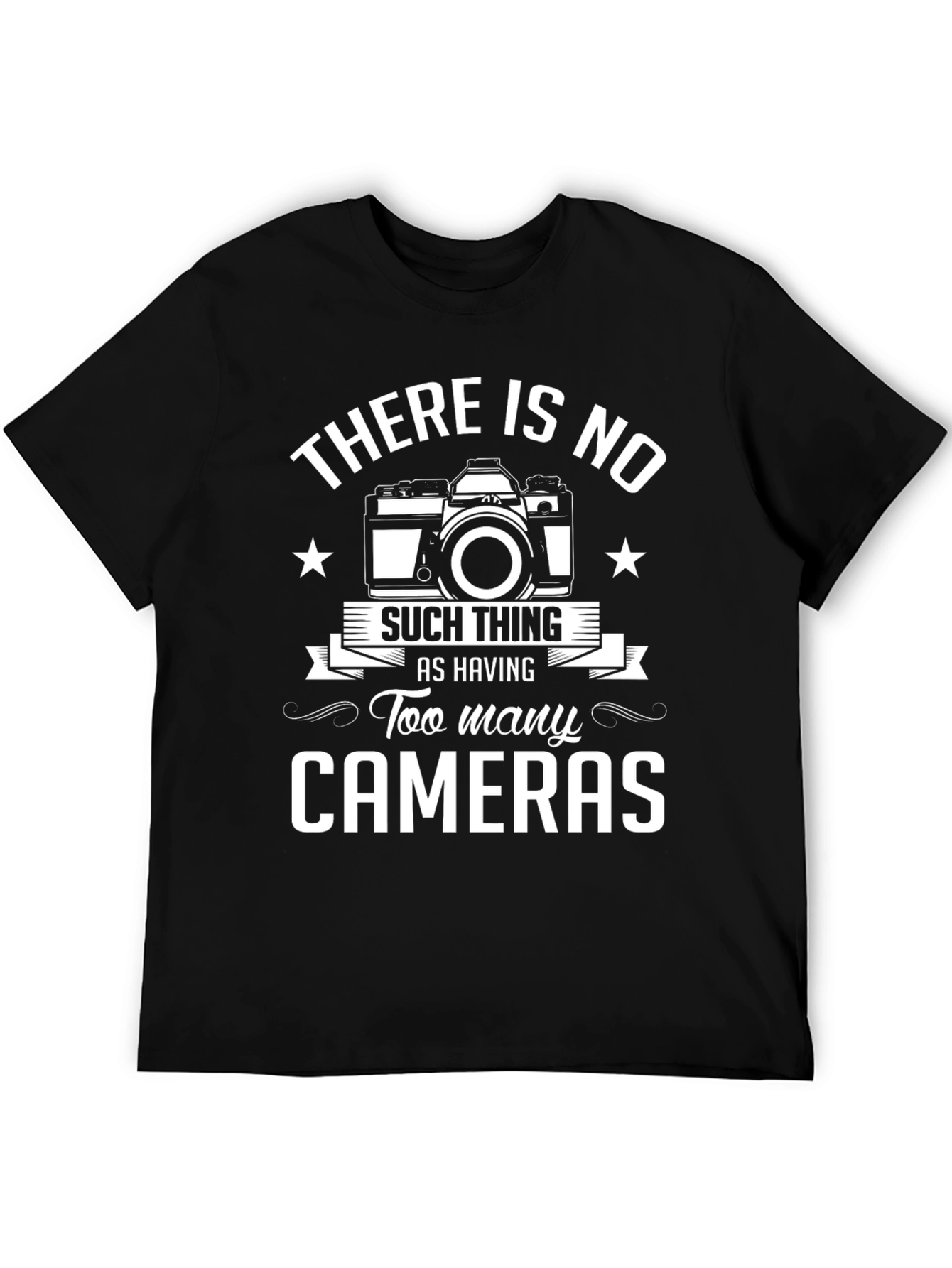 Funny Photography T-Shirt - Too Many Cameras