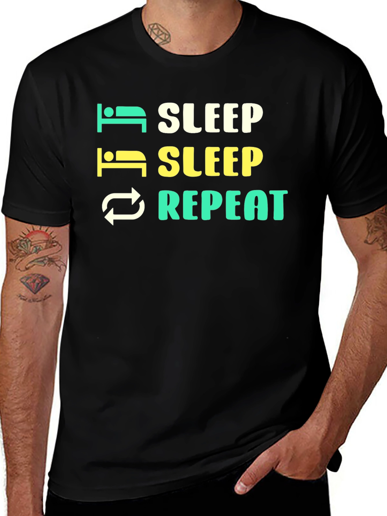 Sleep Repeat Graphic T-Shirt