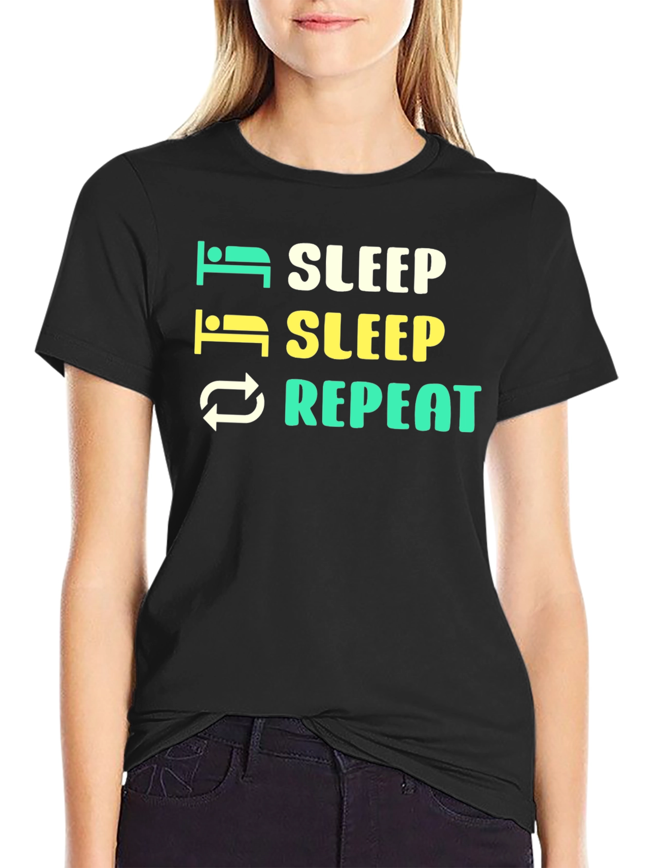 Sleep Repeat Graphic T-Shirt