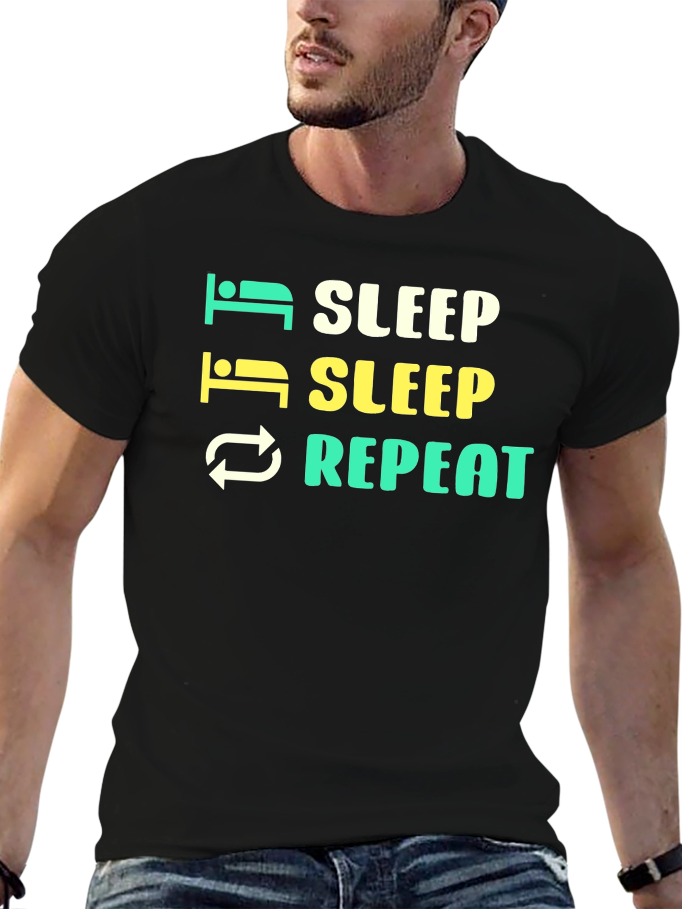 Sleep Repeat Graphic T-Shirt