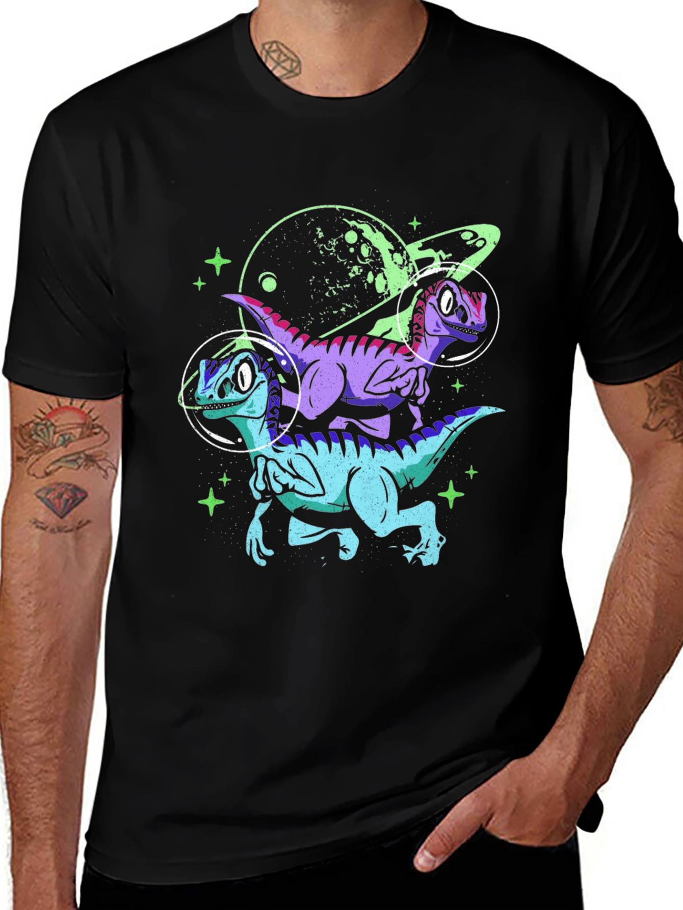 Space Raptor Graphic Tee