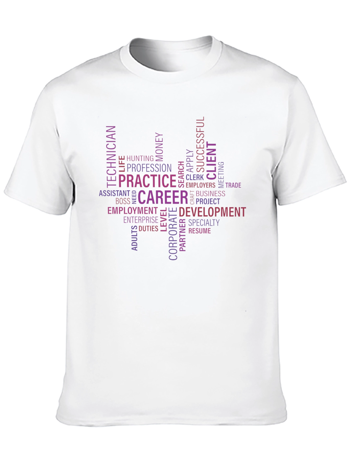 Career Path Word Art Black Tee