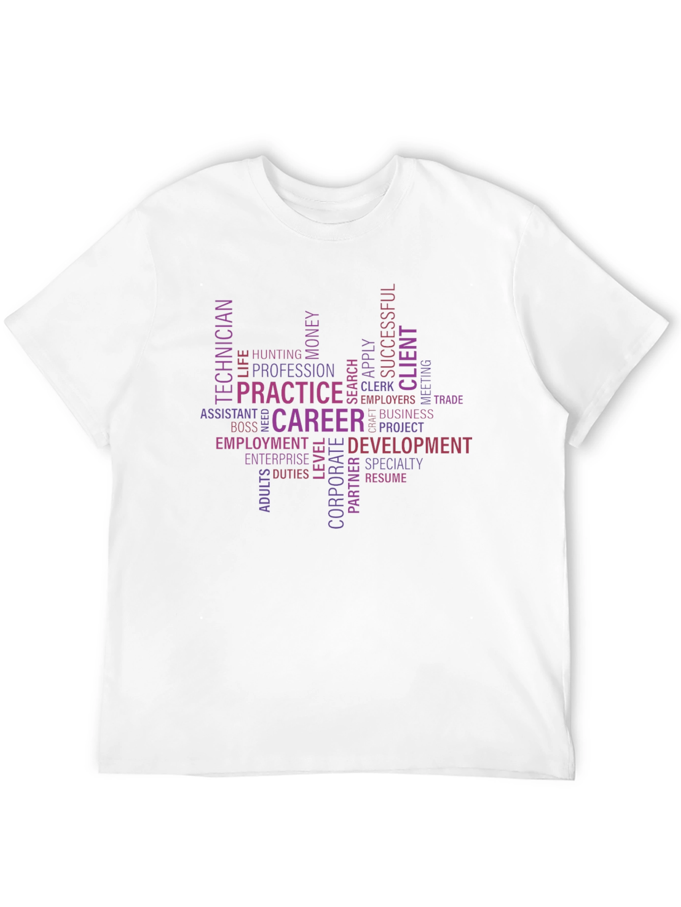 Career Path Word Art Black Tee