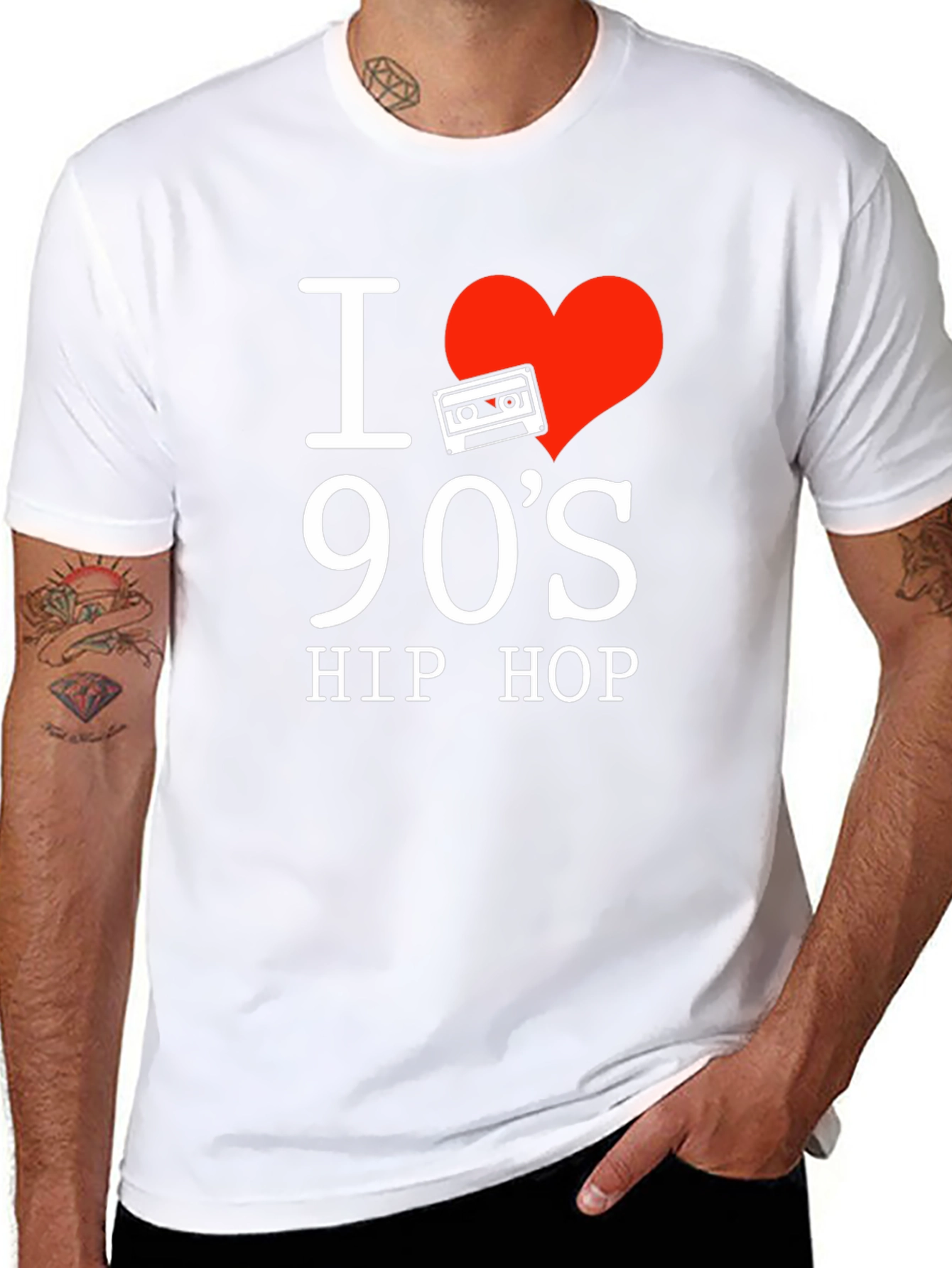 I Love 90s Hip Hop Graphic T-Shirt