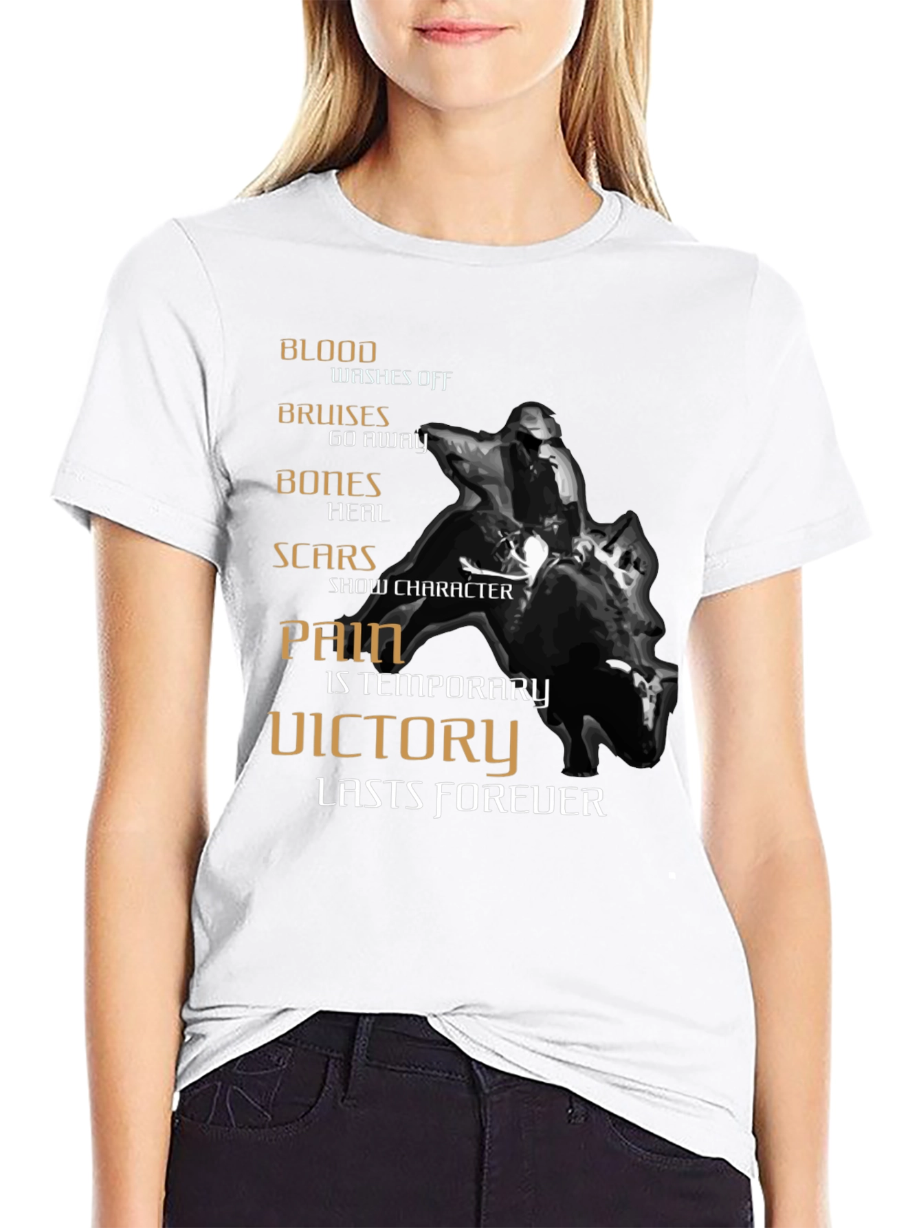 Cowboy Bull Riding Graphic Tee