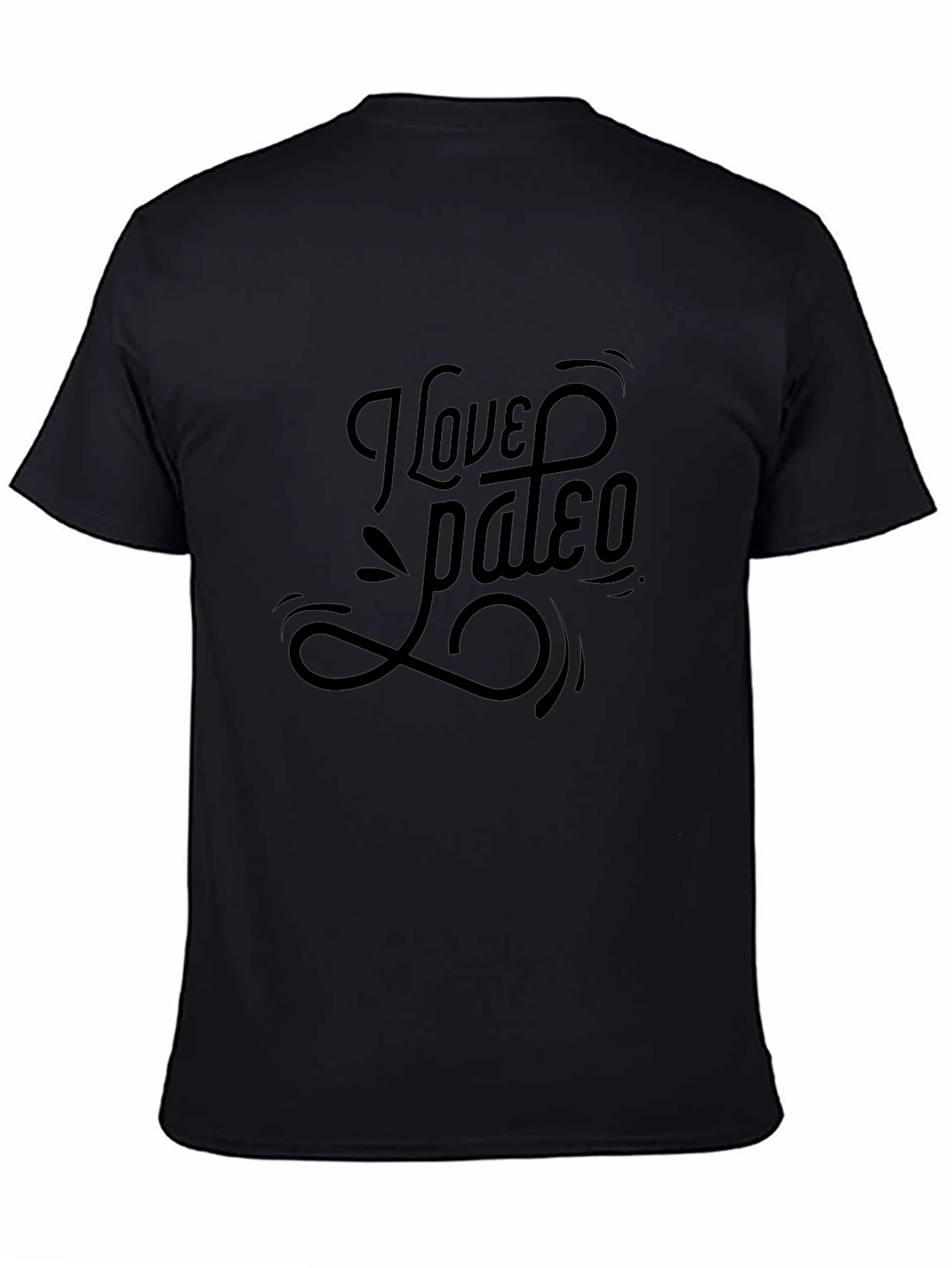 I Love Paleo Black Graphic Tee