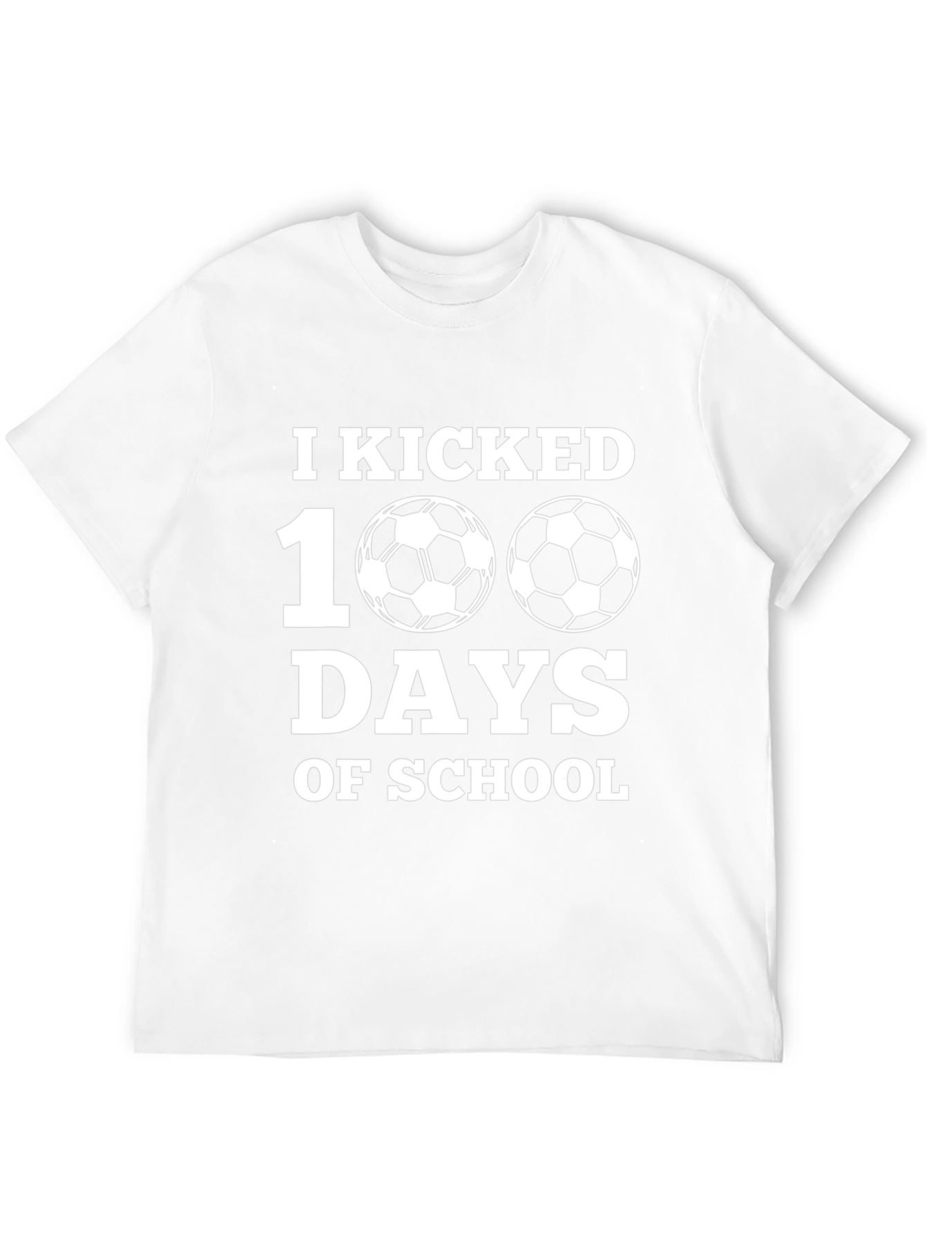 I Kicked 100 Days Of School Black T-Shirt
