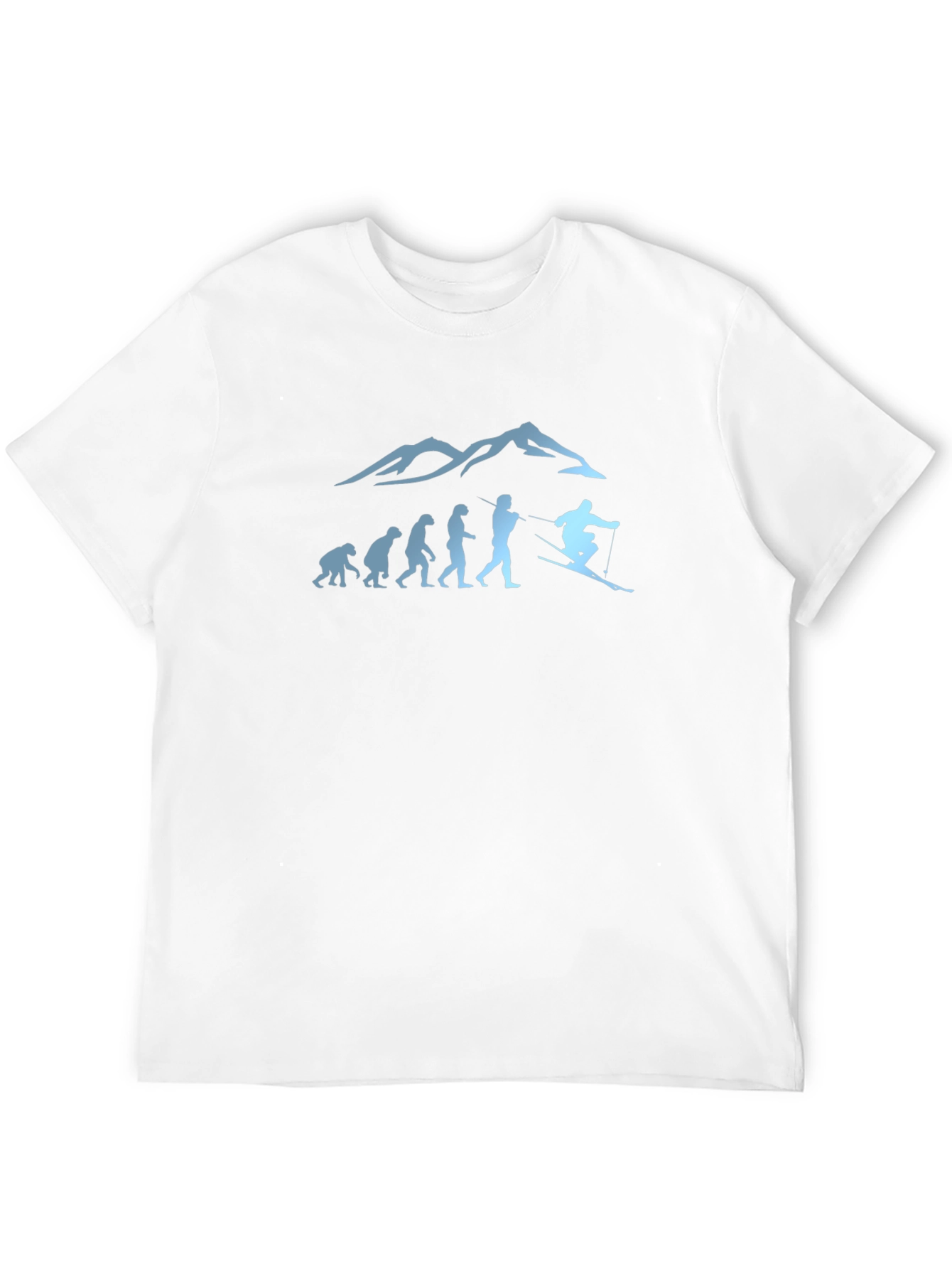 Skiing Evolution Graphic Tee